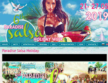 Tablet Screenshot of paradisesalsaholiday.com